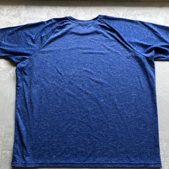 Nike Blue Dri-Fit Shirt Men’s Size XL Front Logo Short Sleeves Activewear Top - Picture 2 of 14